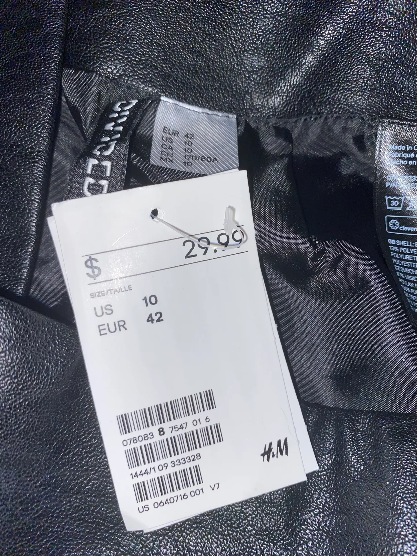 Mini Skirt Black Size 10 - Image 2