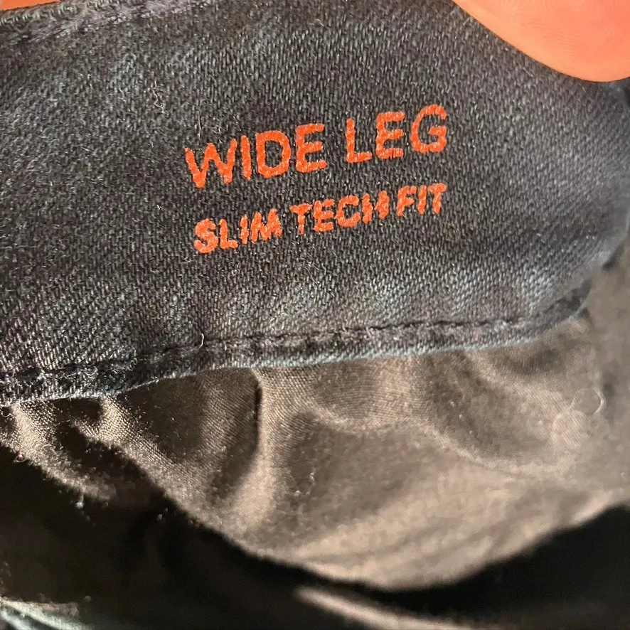 INC International Concepts Wide Leg‎ Slim Tech Fit Womens 14W Black Jeans New - Image 10