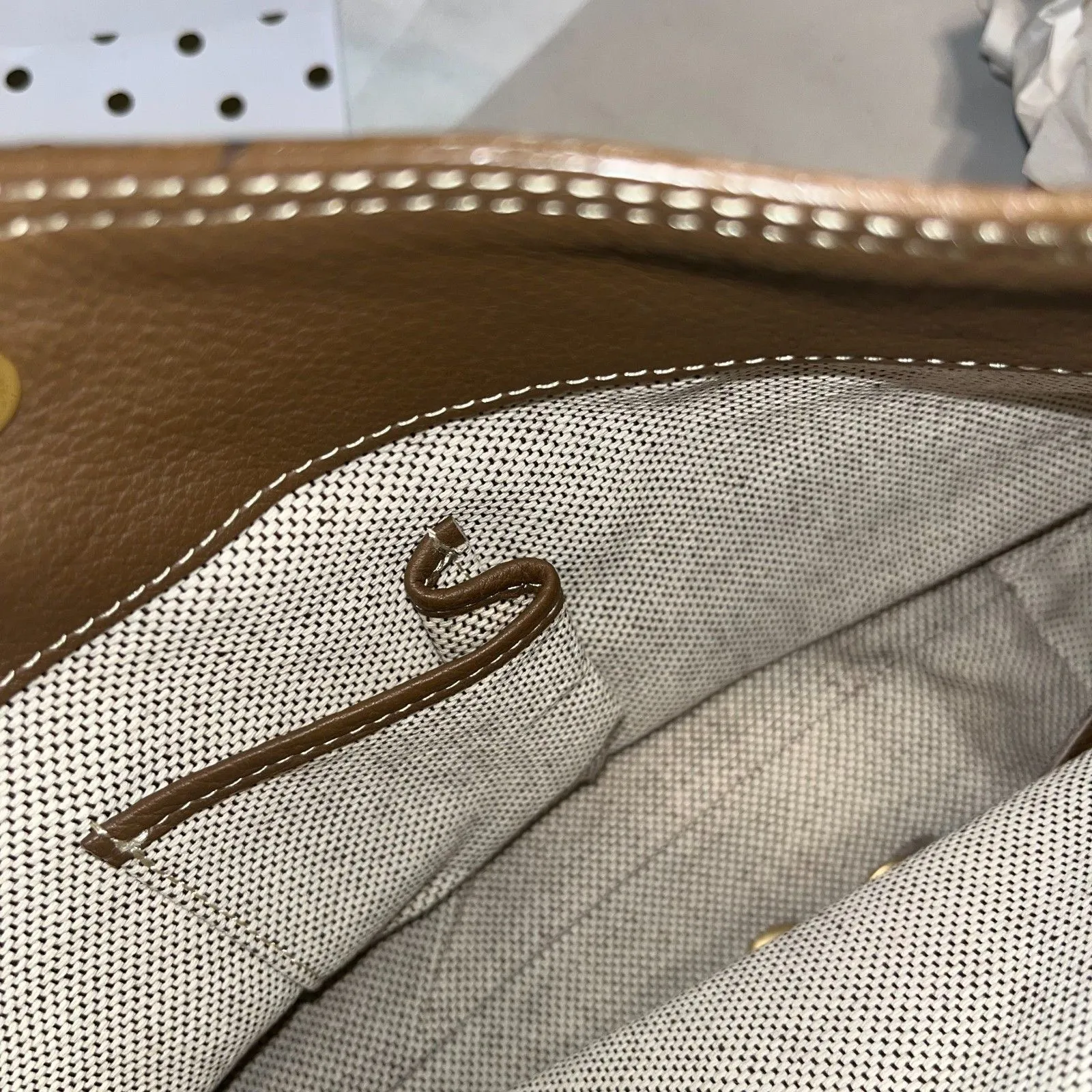 Vintage Y2K Dooney & Bourke Brown & Tan Signature Logo Canvas & Leather Hobo Bag - Image 8