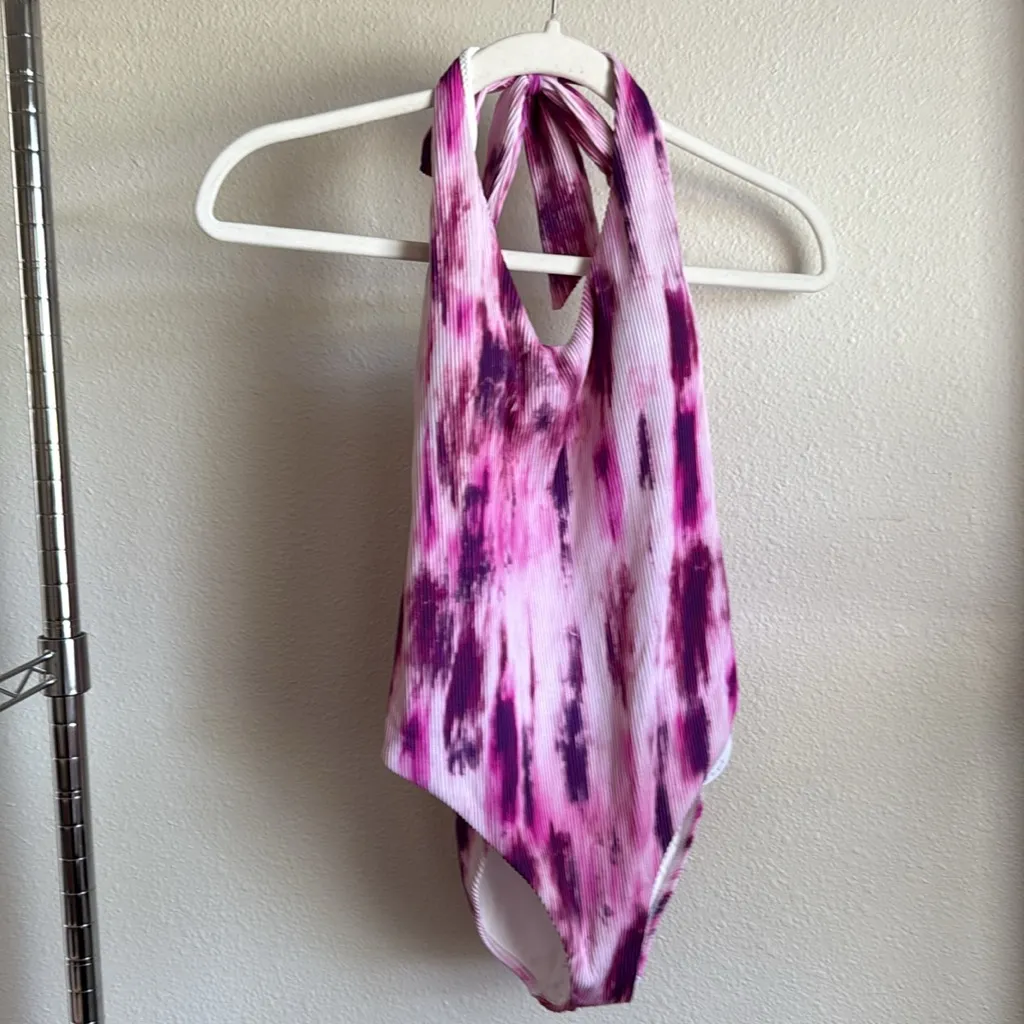 PQ Avery One Piece Tie Dye Pink, Light and Dark Purple. Purple - Image 3
