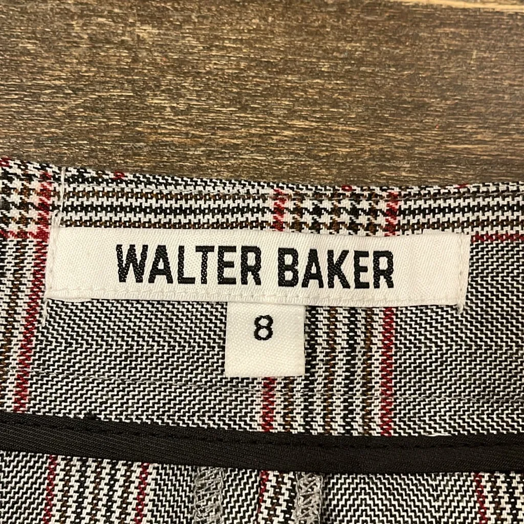 Walter Baker Delpia Plaid Cropped Pants Straight Leg Pants w/ Tags. Size 8 - Image 7