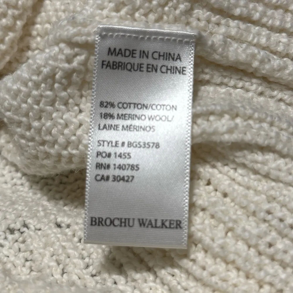 Brochu Walker Sasha Striped Vee Sweater Size M - Image 11