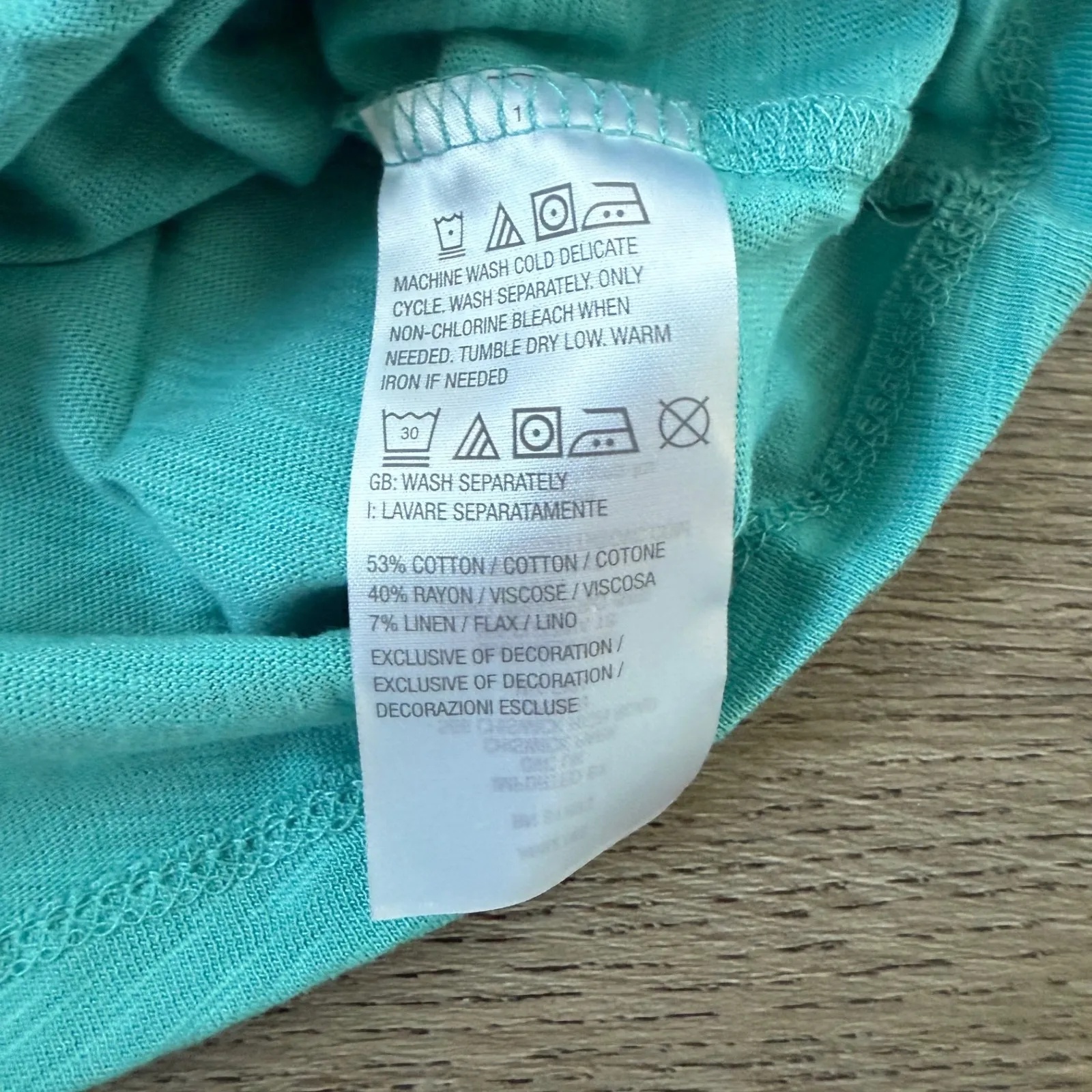 Denim & Co. Linen Blend Split Neck Tank with Picot Trim - Image 8