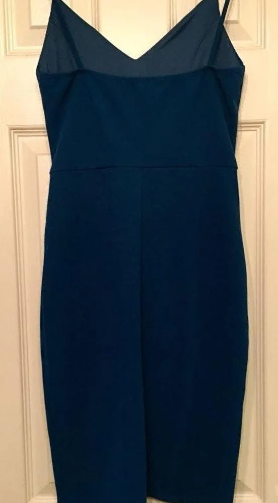 Lulus Teal Blue Bodycon Dress - Image 4