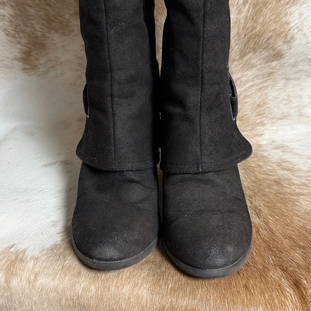 Knee High Buckle Boots Size 9 B75 - Image 5