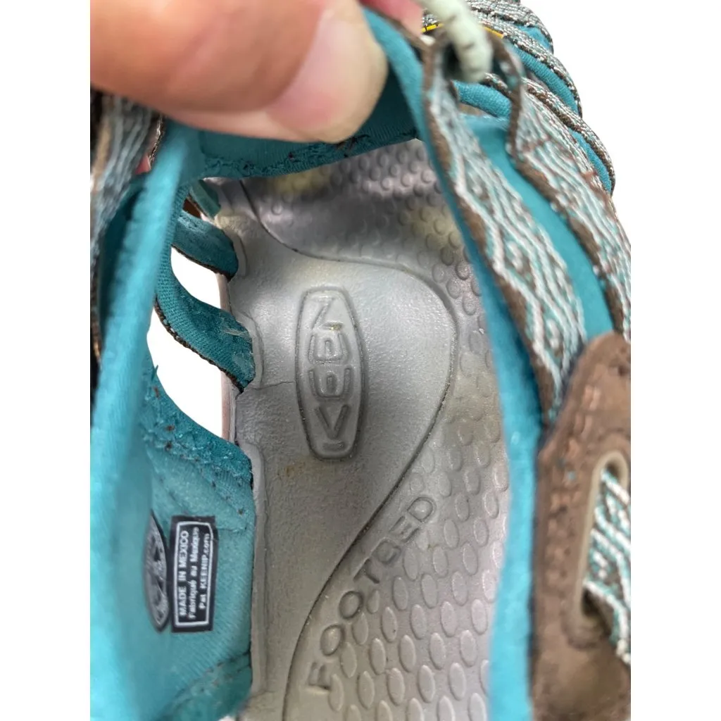 Keen Womens Turquoise & Brown Water Hiking Shoes Size 6 SKU 8842 - Image 8