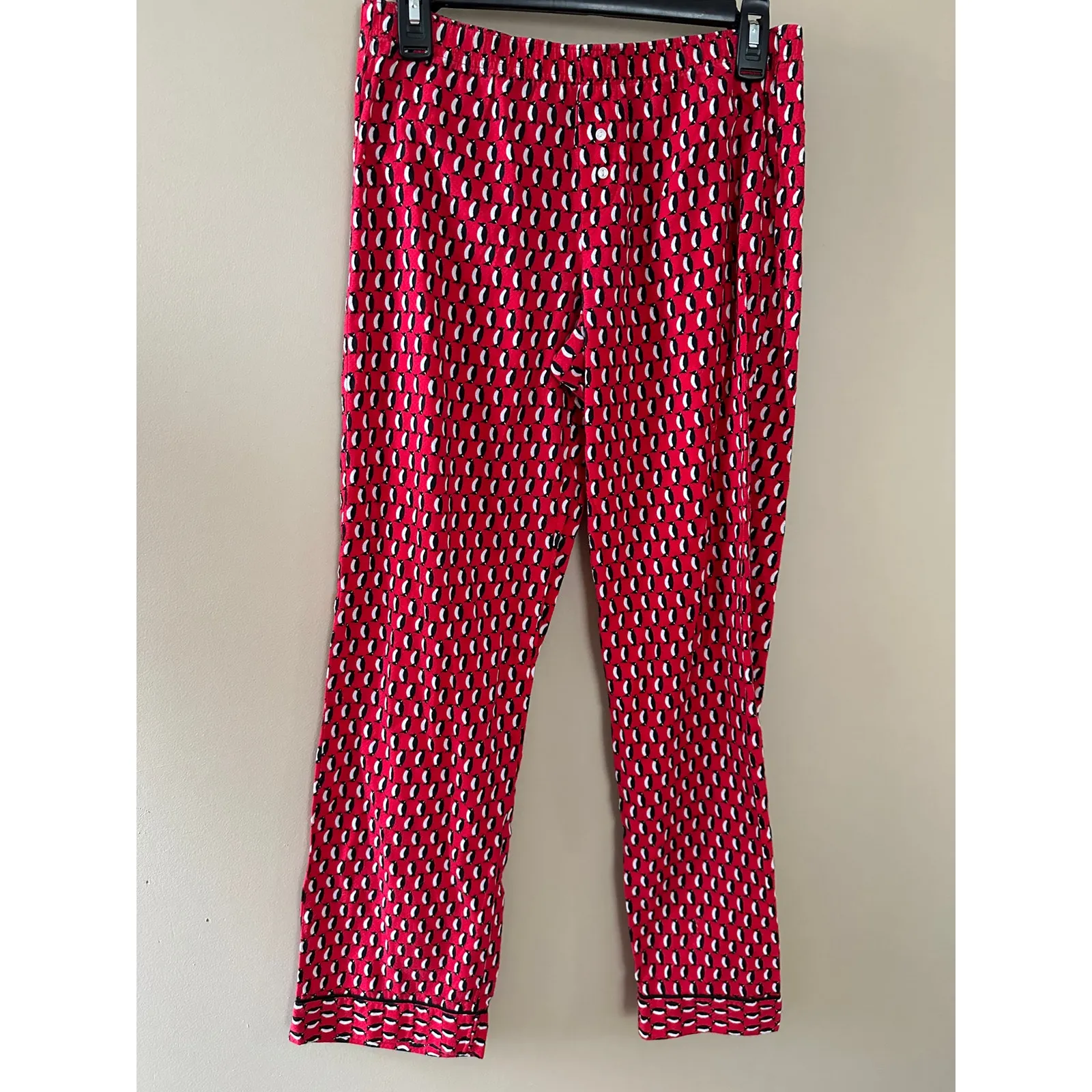 Victoria's Secret Red Penguin Cotton Pajama Pant Set - Image 4