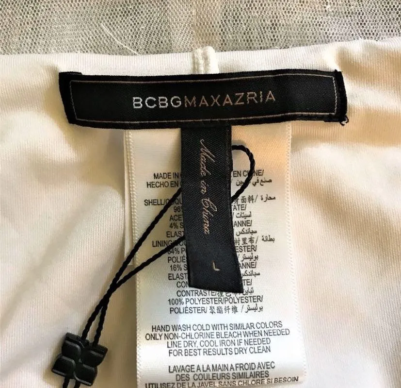 BCBG Maxazria Greek Goddess White Dress NWOT - Image 8