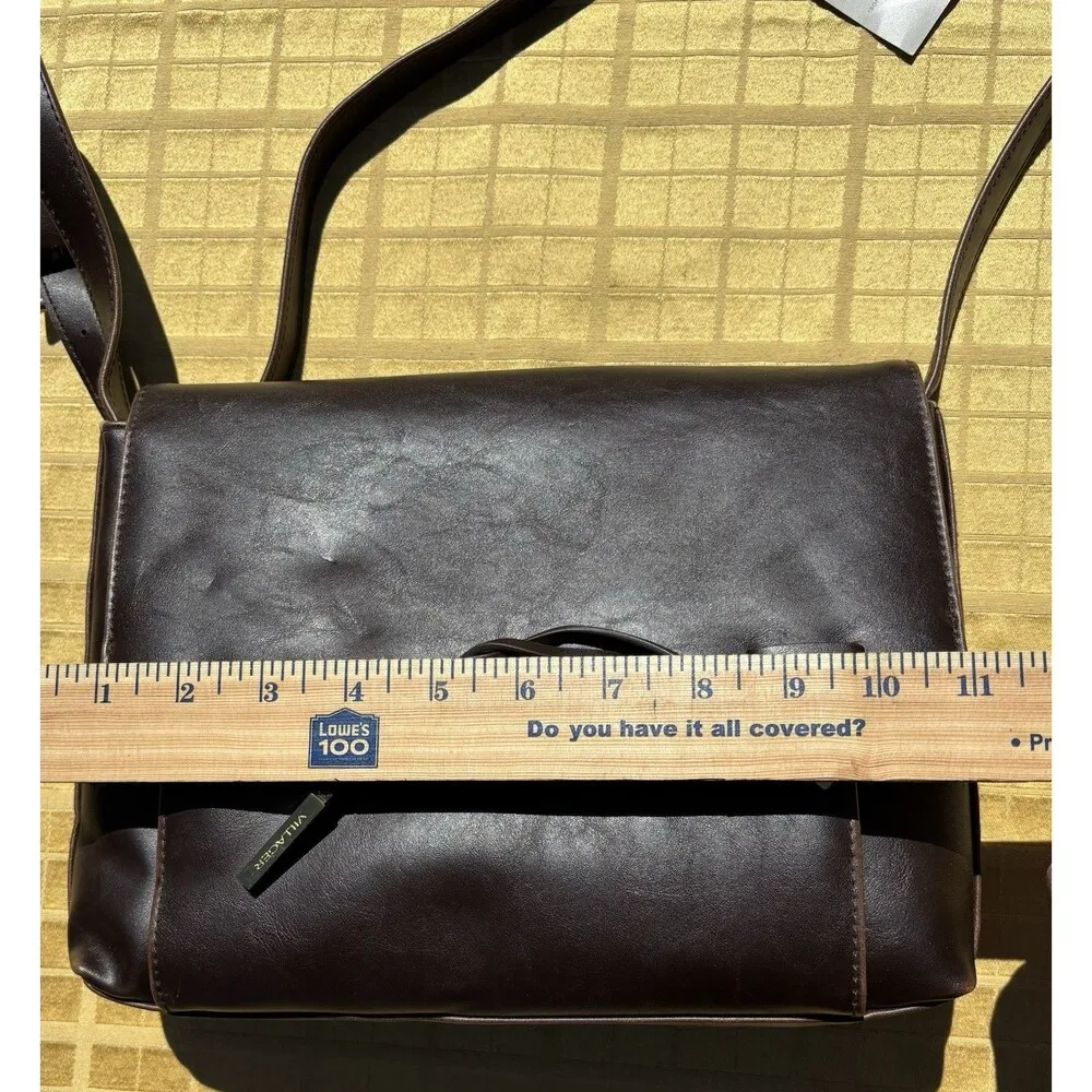 NWT Villager Liz Claiborne Crossbody Purse Rope Detail Gold Accent Snap Closure - Image 7