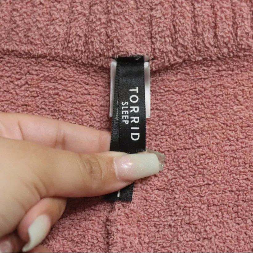 Torrid Sleep Pink Cozy Pants Sz 1 - Image 6