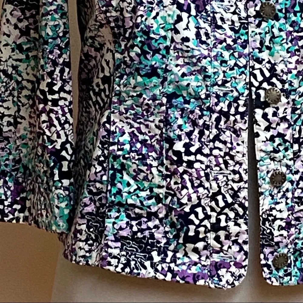 Christopher & Banks  Cotton Print Jacket/Blazer - Image 3