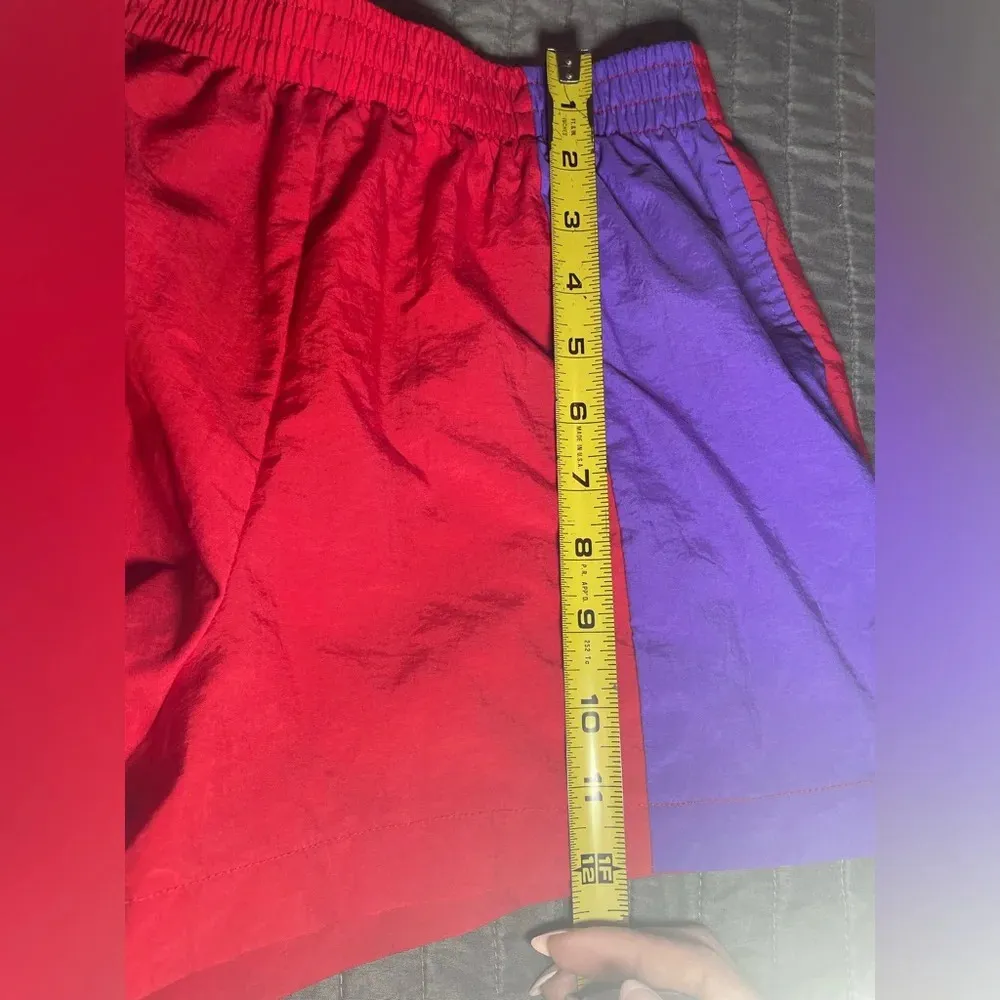 Urban Renewal Red Purple Colorblock‎ Reworked Shorts size XS - Image 9