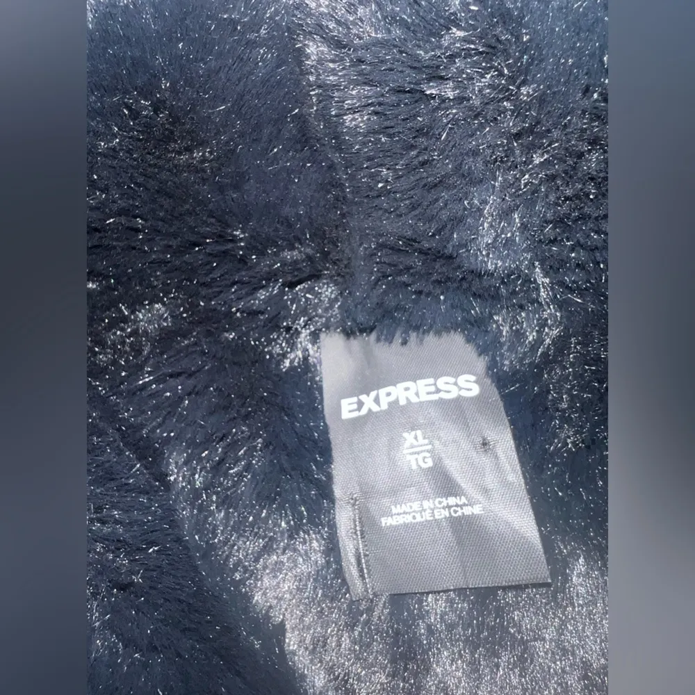 Express Reversible Vegan Leather & Faux Fur Puffer - Image 3