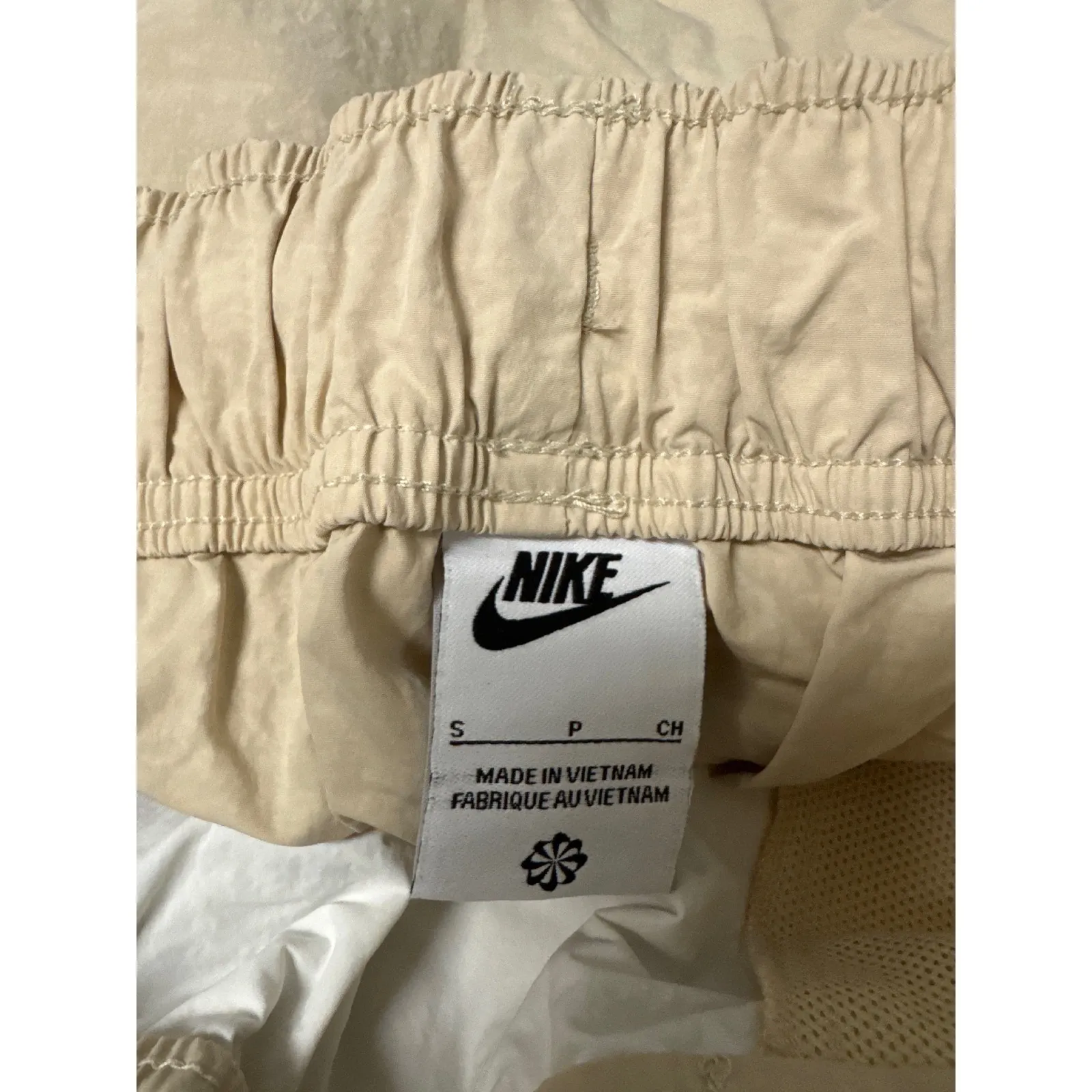 Nike Women's Skort Running Tennis Athletic Khaki Large Logo Drawstring - Image 7