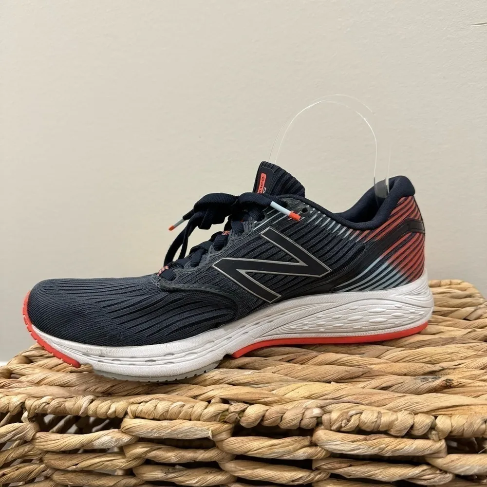 New Balance 890 Navy Blue & Orange Running Shoes 9 - Image 8