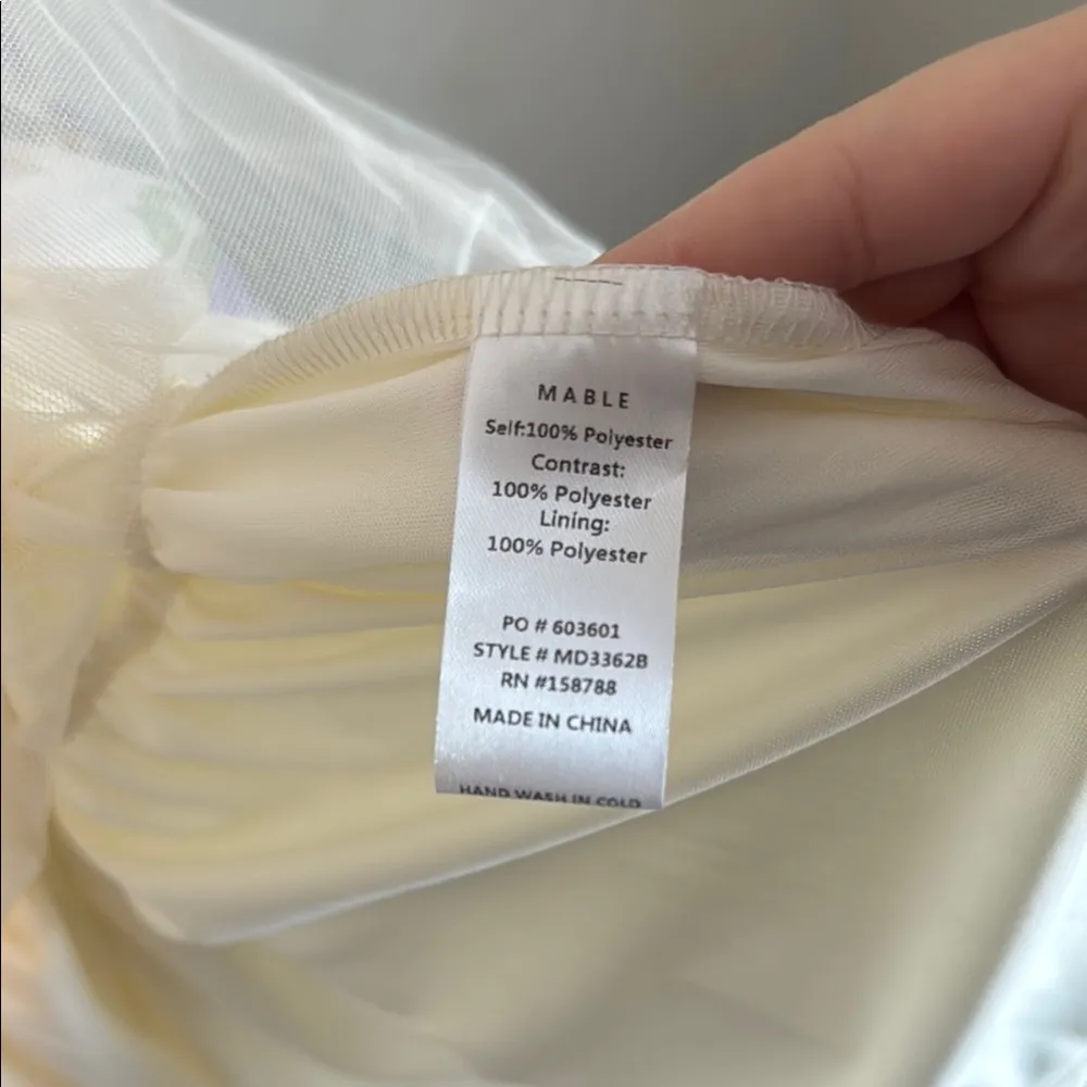 Floral Purple and White Women's Dress Size L - Image 10