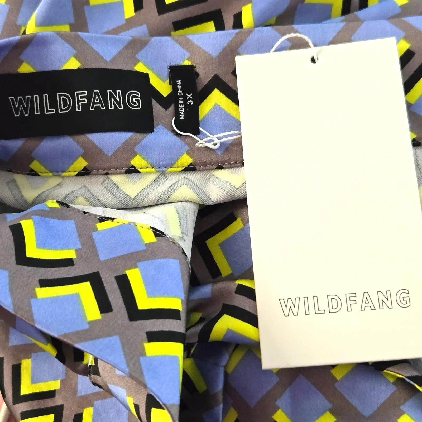 Wildfang The Empower Satin Wrap Skirt Size 3X NWT Knee Length Gray - Image 2