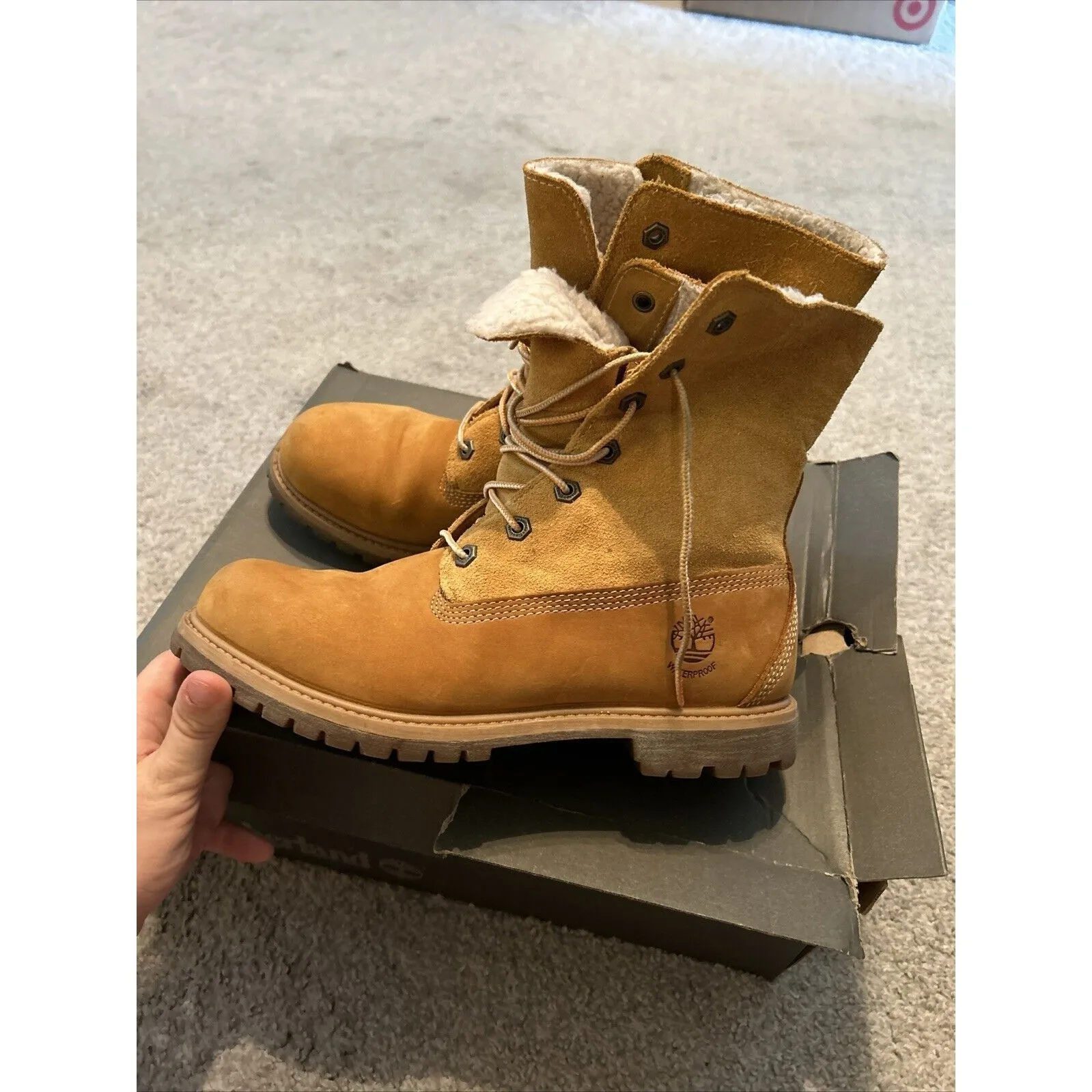 Women's Timberland AUTHENTICS WATERPROOF FOLD-DOWN Boots,‎ TB08329R231 8.5 - Image 4