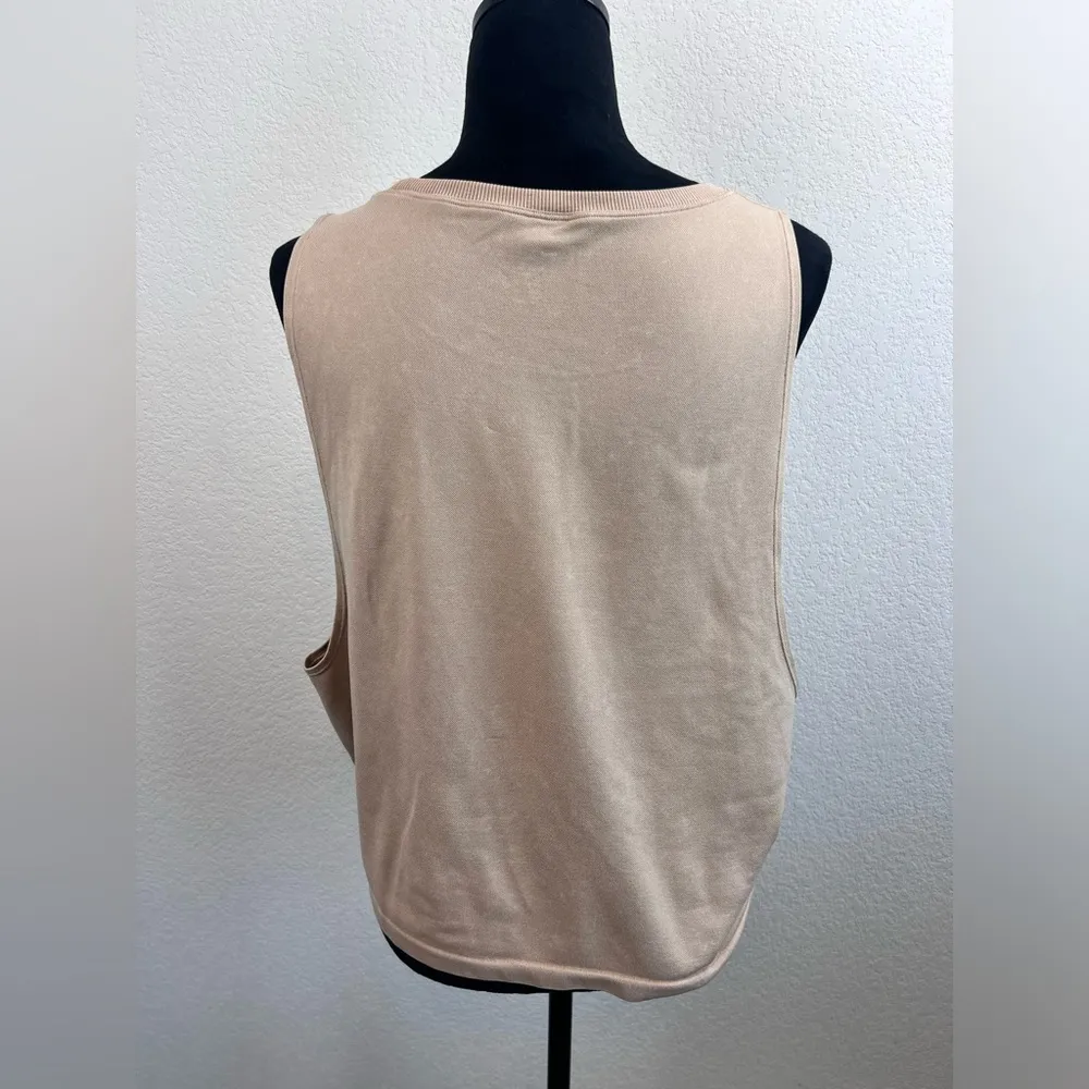 Offline by Aerie Seamless Logo Neutral Muscle Tank Top Size XL - Image 4