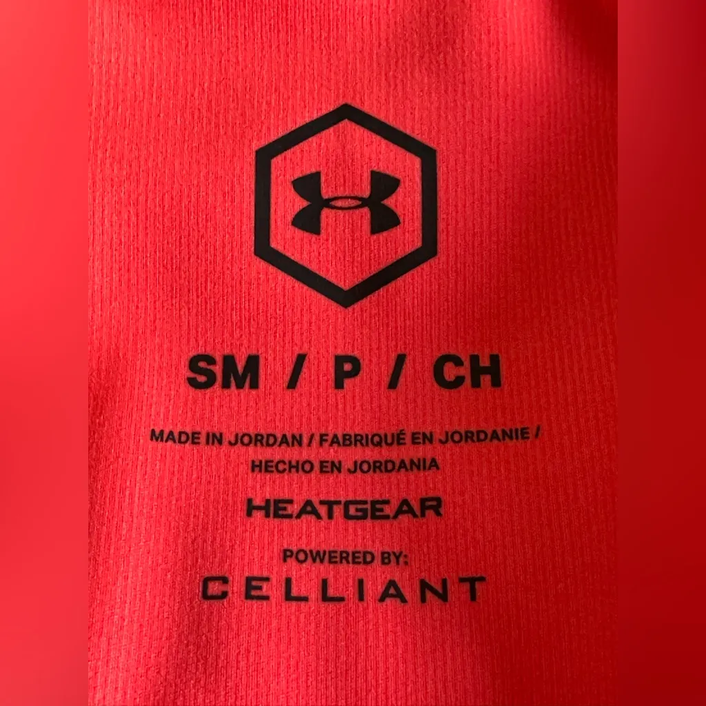 Under Armour heat gear bright colorful Cropped legging Small - Image 3