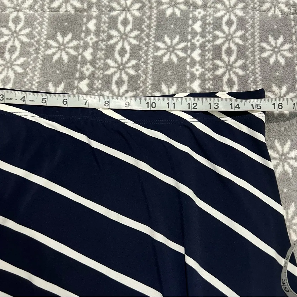 New Chico's Knit Kit Striped Midi Skirt‎ Size Medium Chico's Size 1 - Image 11