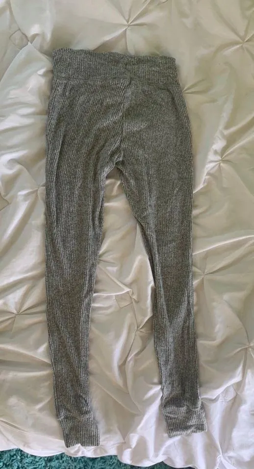 Aerie Gray Cotton Leggings - Image 3