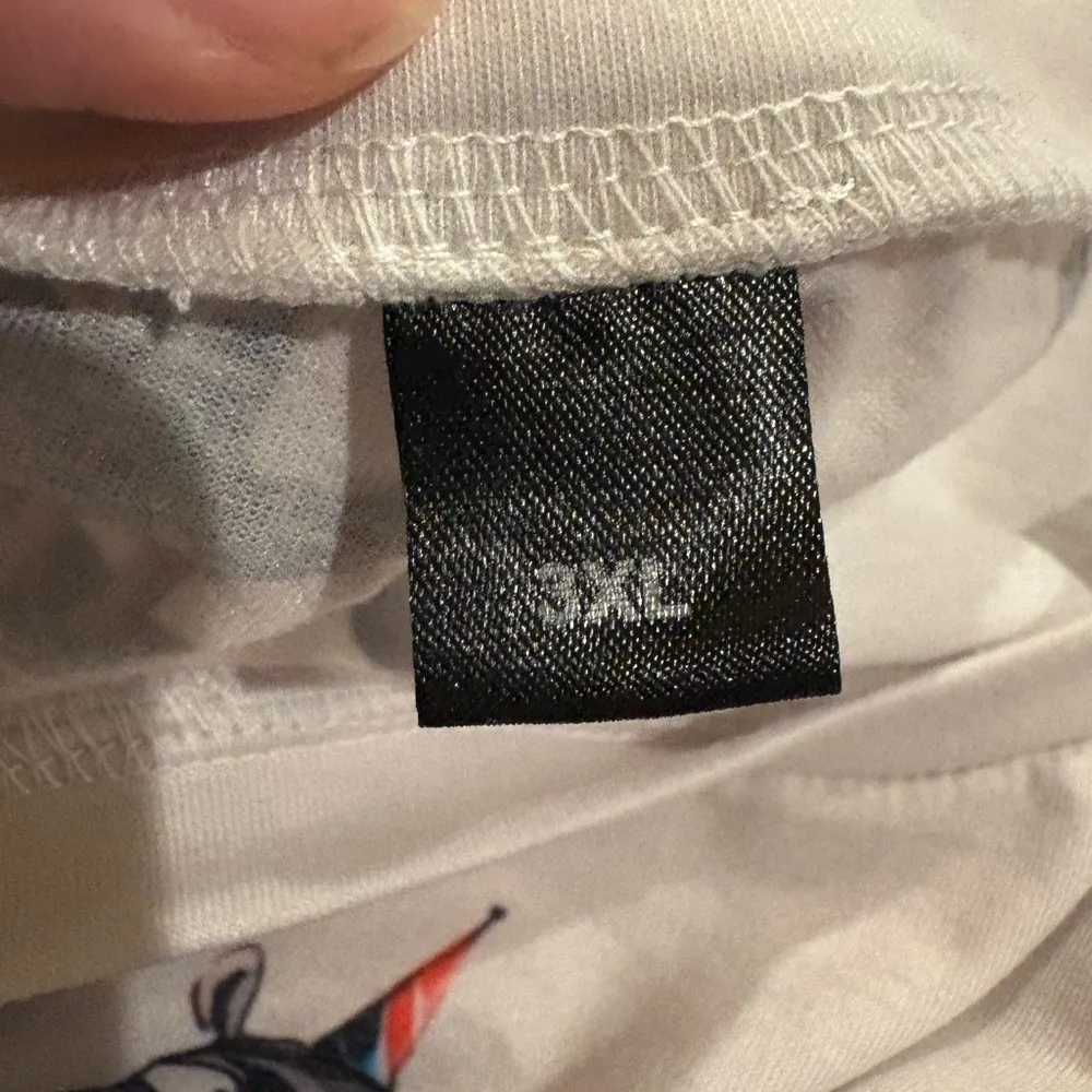 Whimsical cartoon animals birthday tshirt sz 2XL shirt sleeves White - Image 3