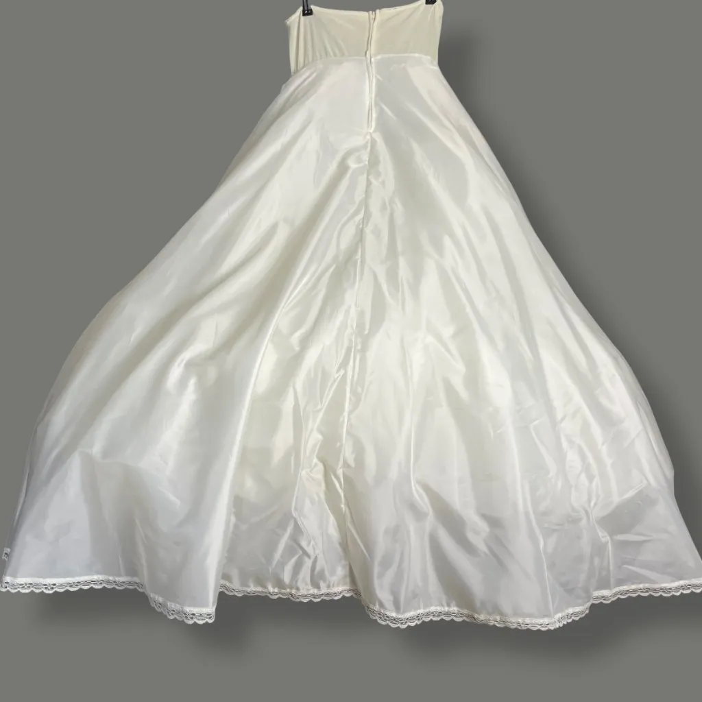 Under Cover Petticoat Slip Crinoline Wedding‎ Dress Quinceanera Ball Gown Size 9 White - Image 2