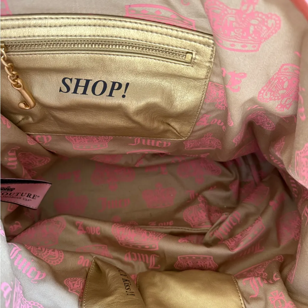 Vintage Y2K Juicy Couture Velour Hot Pink Shoulder Bag - Image 12
