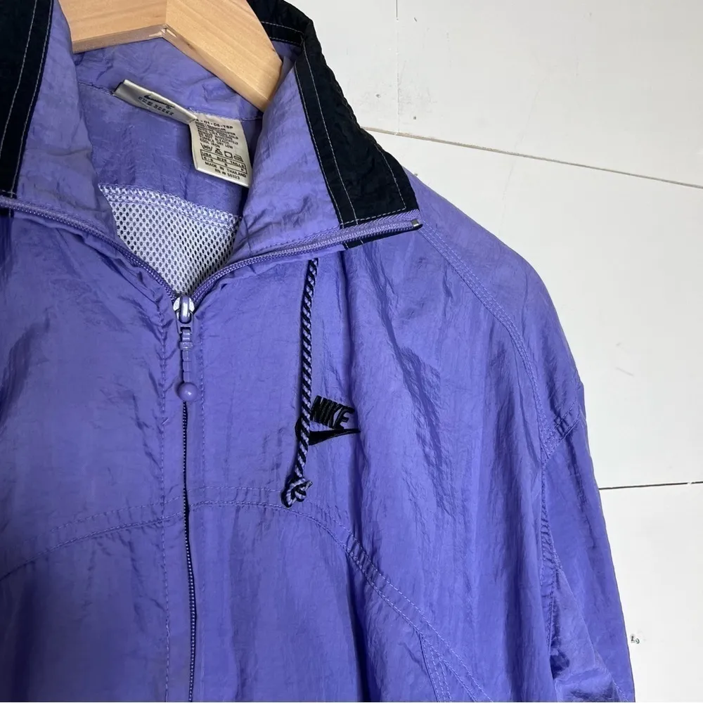 Vintage Nike Purple Long Windbreaker - Image 5