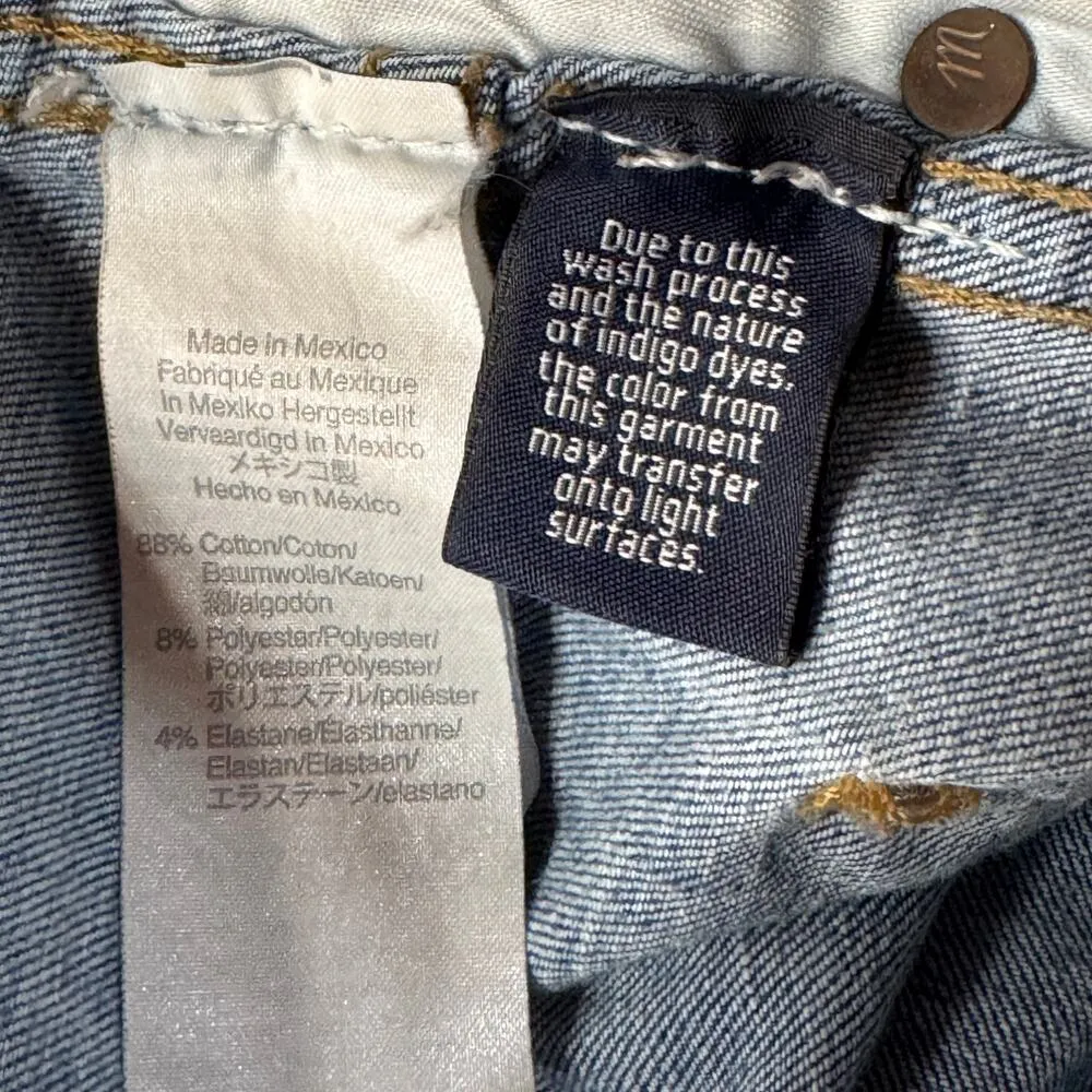 Madewell SZ 30TL TALL Curvy Hi-Rise Skinny Jeans Distressed Stretch Zip-Fly Blue - Image 12