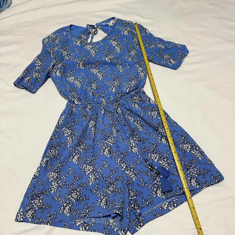 Chelsea & Violet Blue Floral Romper Size XS NWT $108 - Image 2