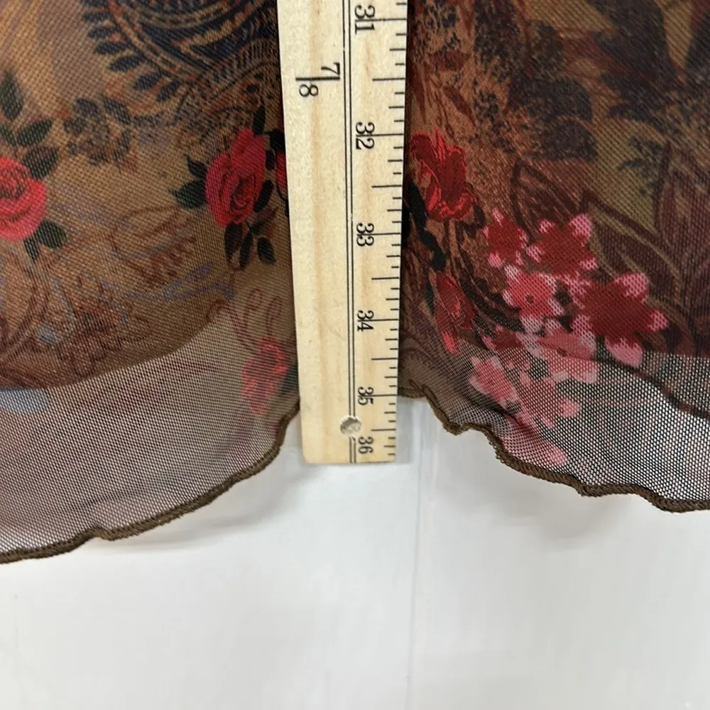 SHEIN Plus Size Women's Paisley Ethnic Floral Print V Neck Bell Sleeve - Image 6