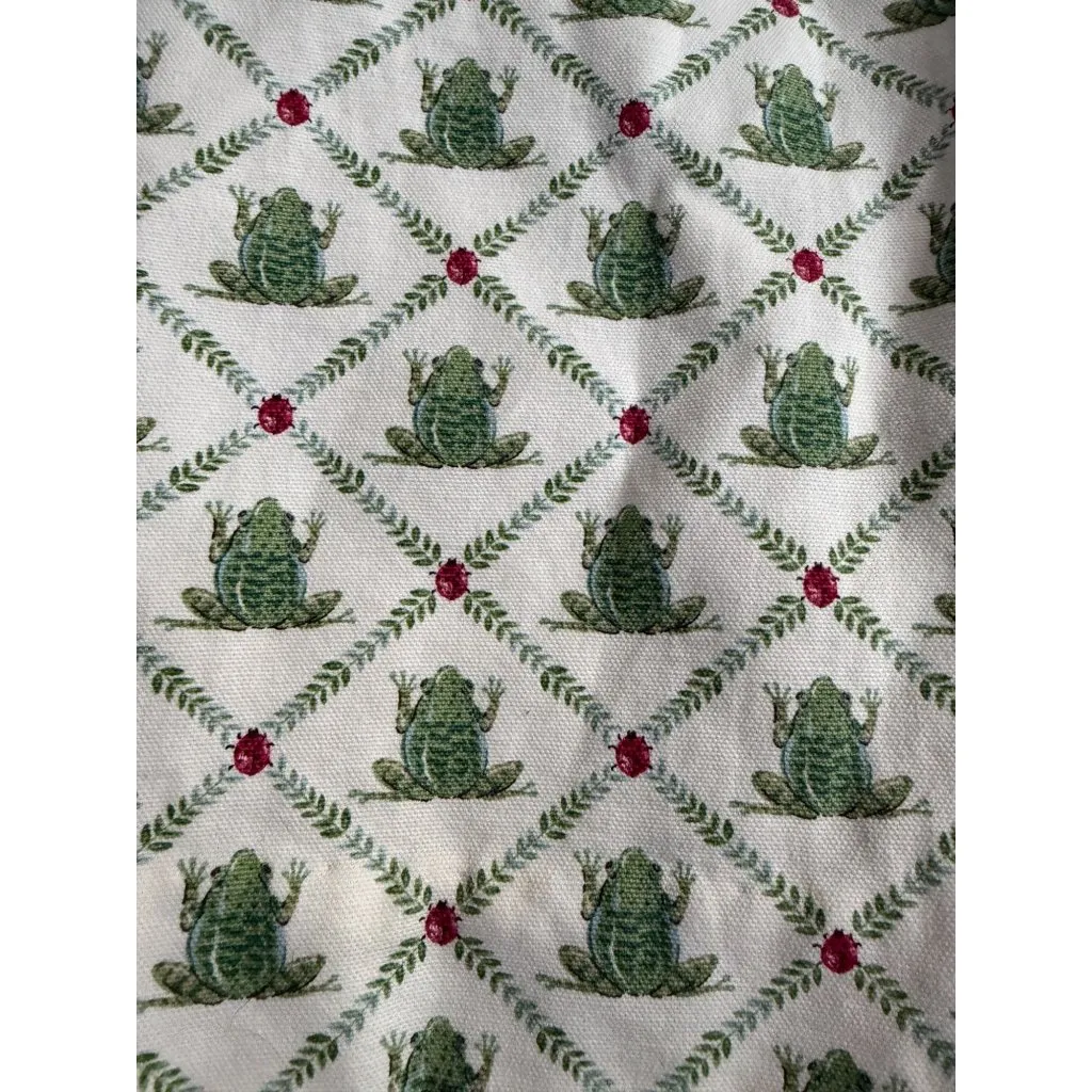SNAPPY TURTLE Delray Beach FL Ladybug Frog Print Skirt Size 6 Green - Image 3