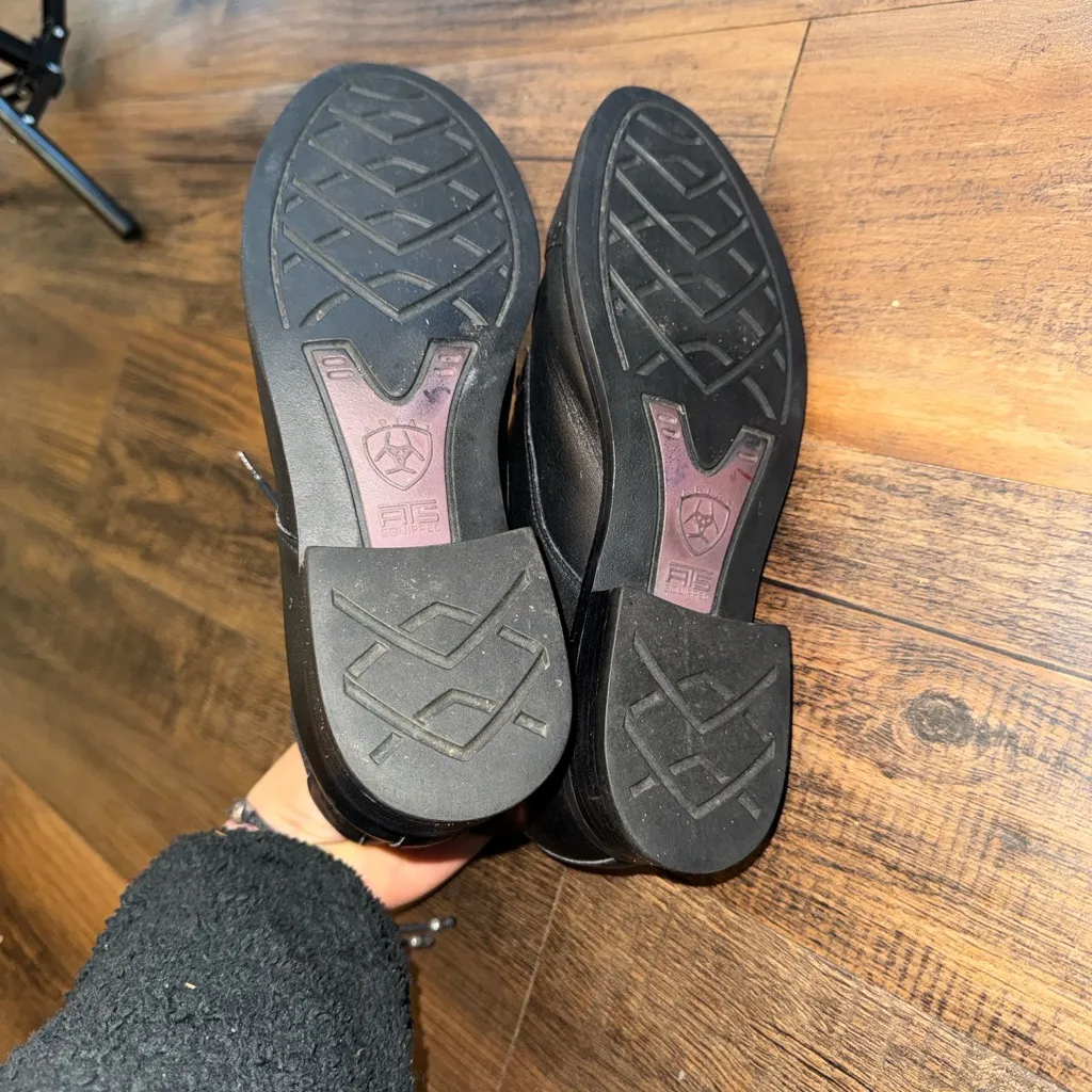 Ariat Black Leather Ankle Booties - Image 10