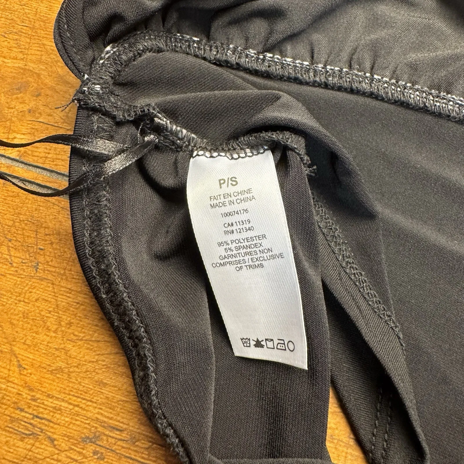 GARAGE BLACK Super Cropped HALTER TOP SIZE SMALL Going Out Club Shirt‎ - Image 2