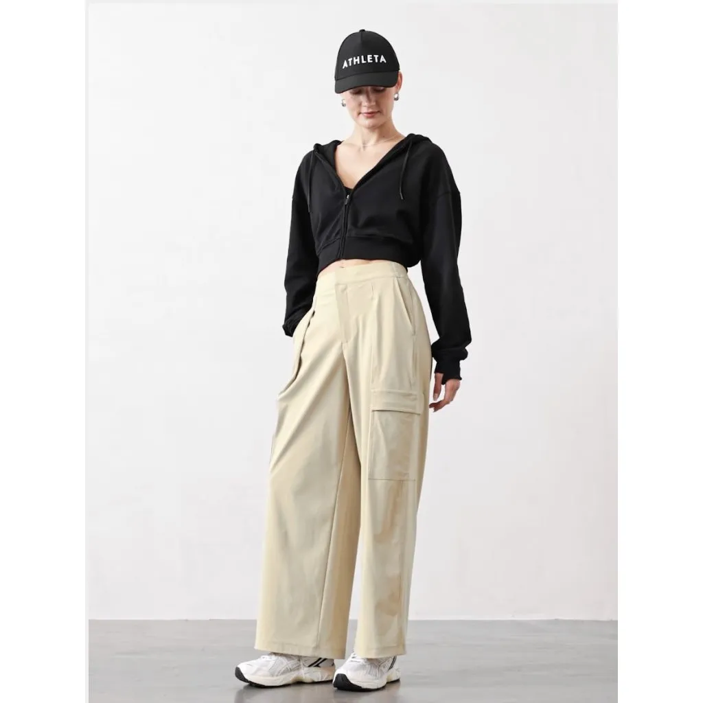 Athleta 12 Pinnacle Cargo Trouser Ecru Size 12 Regular - Image 9