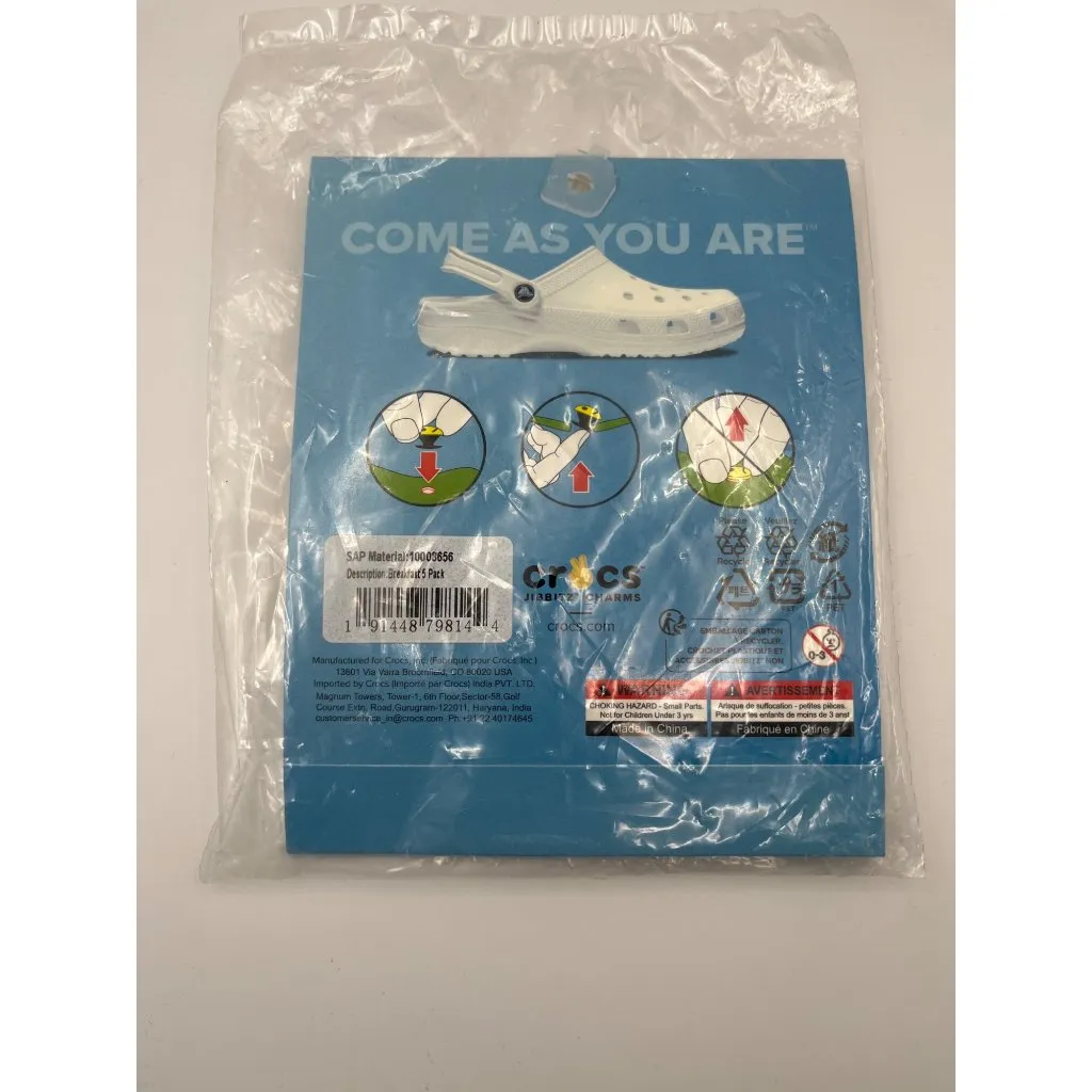 Crocs Jibbitz Breakfast 5 Pack Shoe Charms - Image 2