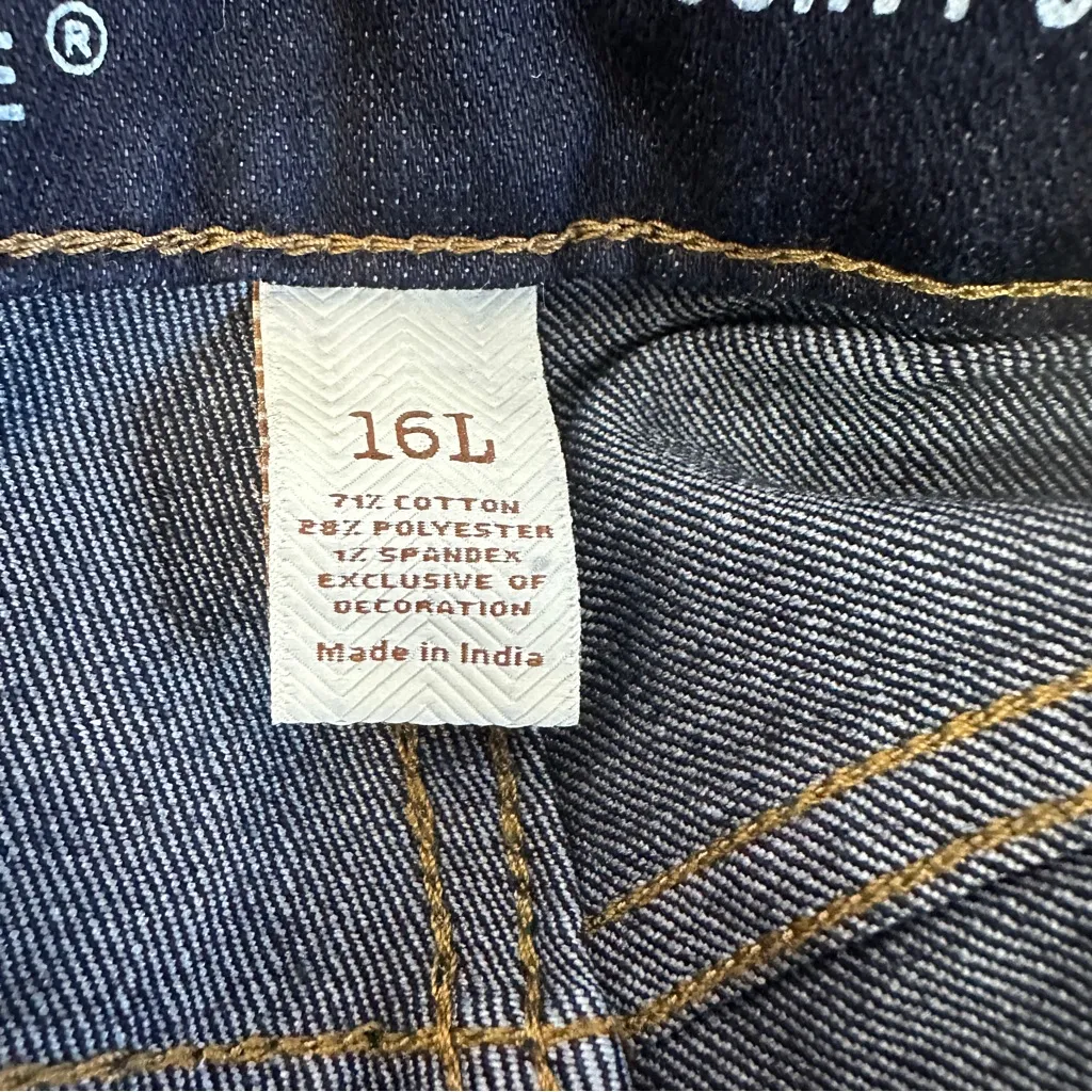 Sonoma Curvy Straight Blue Jeans Womens 16 L Long Blue Denim Mid Rise New Size undefined - Image 8