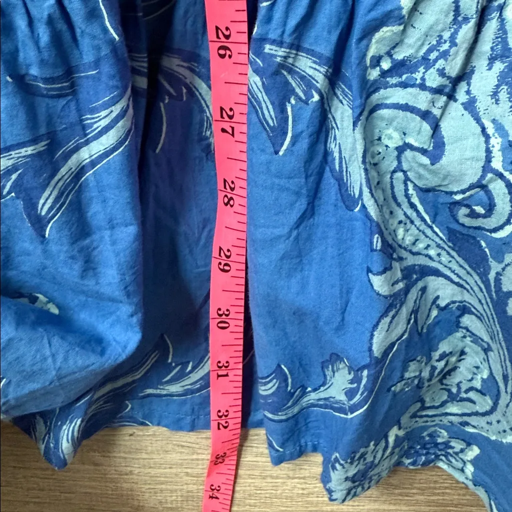 Tuckernuck Ro's Garden Cotton Shirt Dress in a blue floral print Medium - Image 9