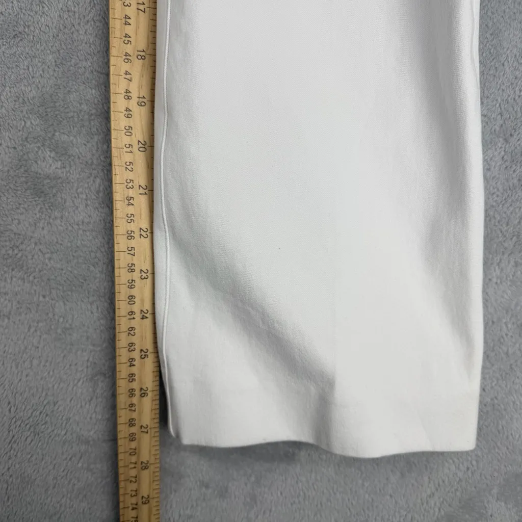 Spanx  Womens White Pull On Pants Stretch Size M Medium - Image 6