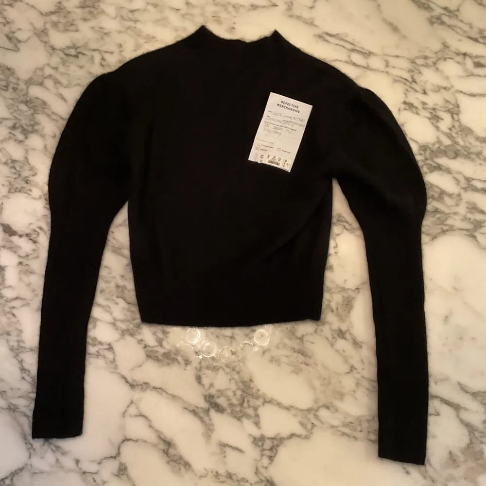 NWOT Madewell Black Alpaca Casual Sweater XXS no sewn in size tag - Image 8