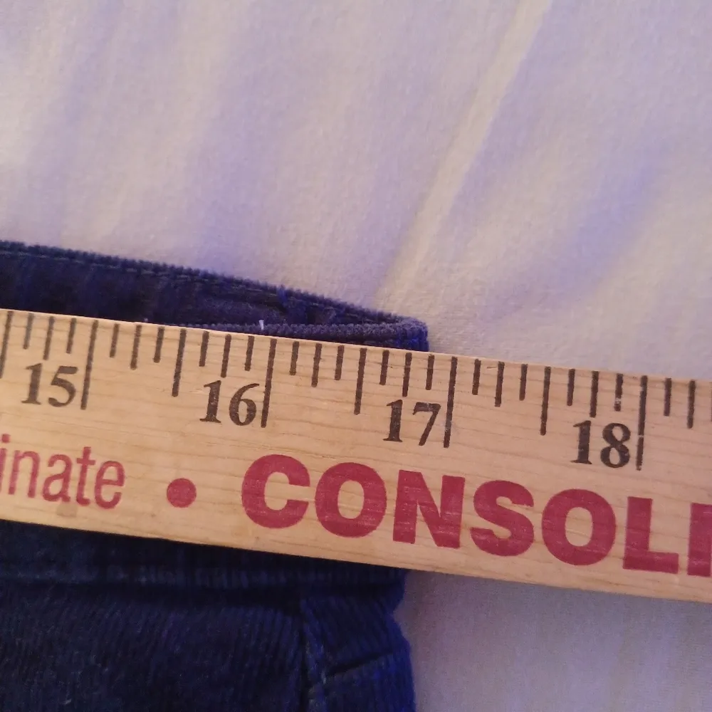 Talbots Womens Pants 10 Corduroy Dark Blue Curvy Pockets Chino Dress Office - Image 4