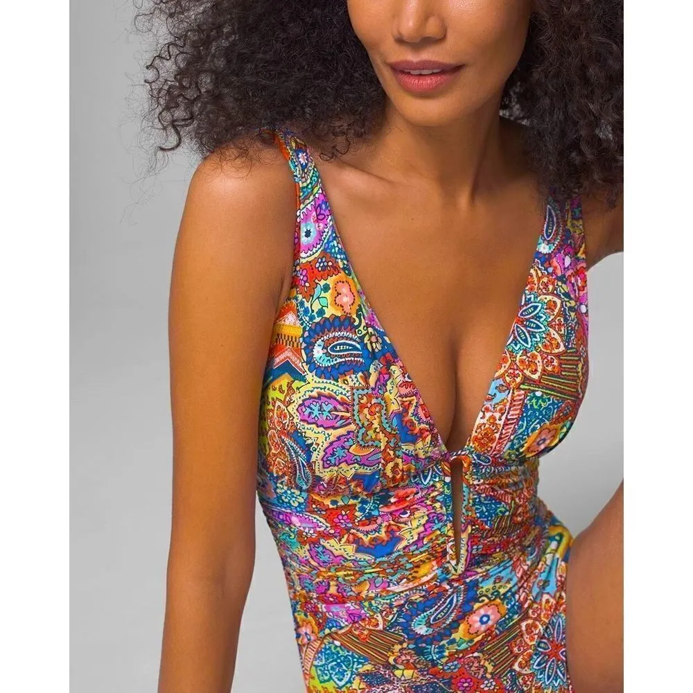 Bleu Rod Beattie groovy colorful swimsuit. - Image 6