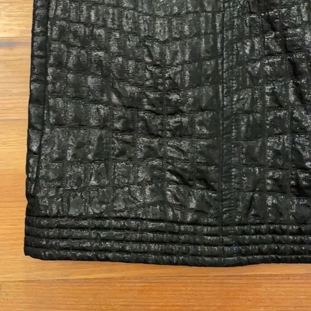 Trina Turk Black Strapless Cocktail Party Dress Womens Size 8 Quilted - Image 11