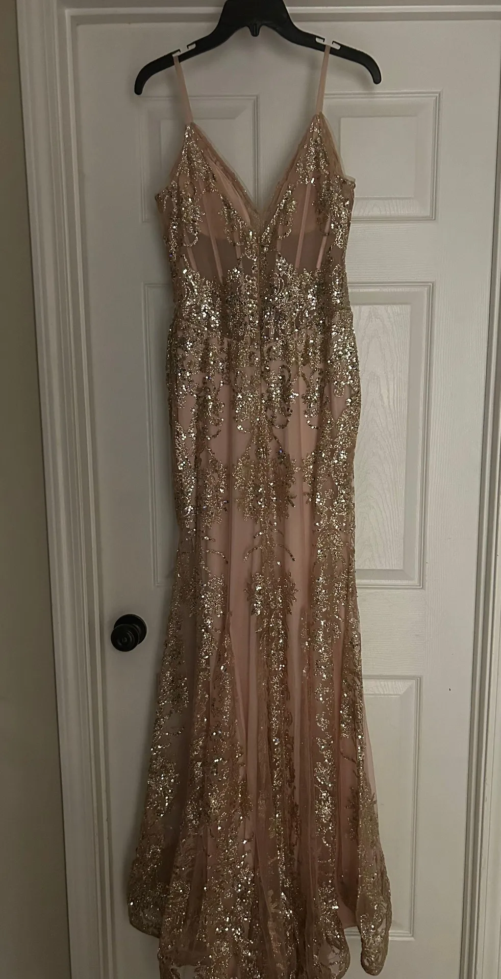 Jovani Pink Mermaid Formal Gown Prom Dress - Image 2