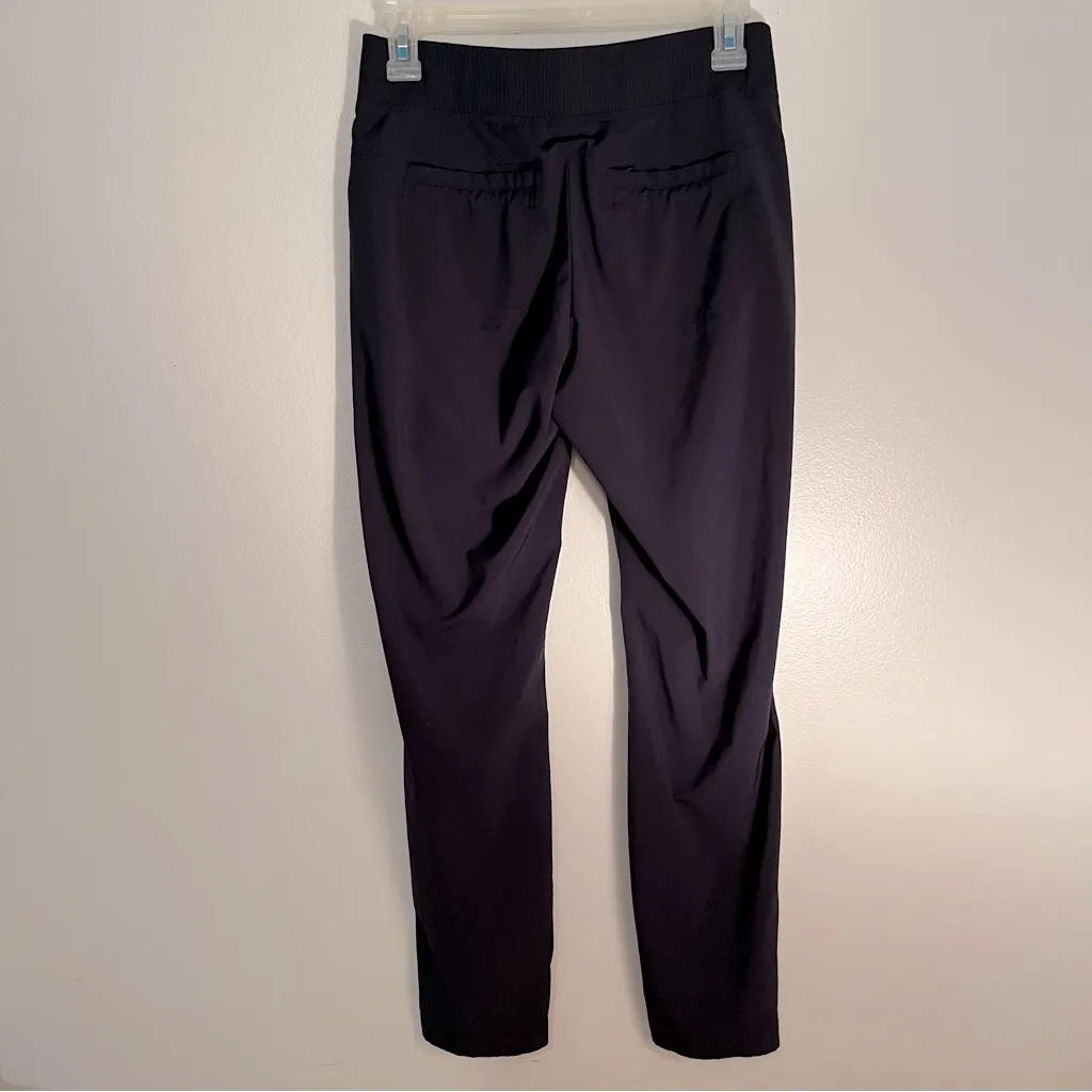 Athleta Stride Midtown Athletic Ankle Pants Navy Blue Lightweight Stretch Size 0 - Image 3