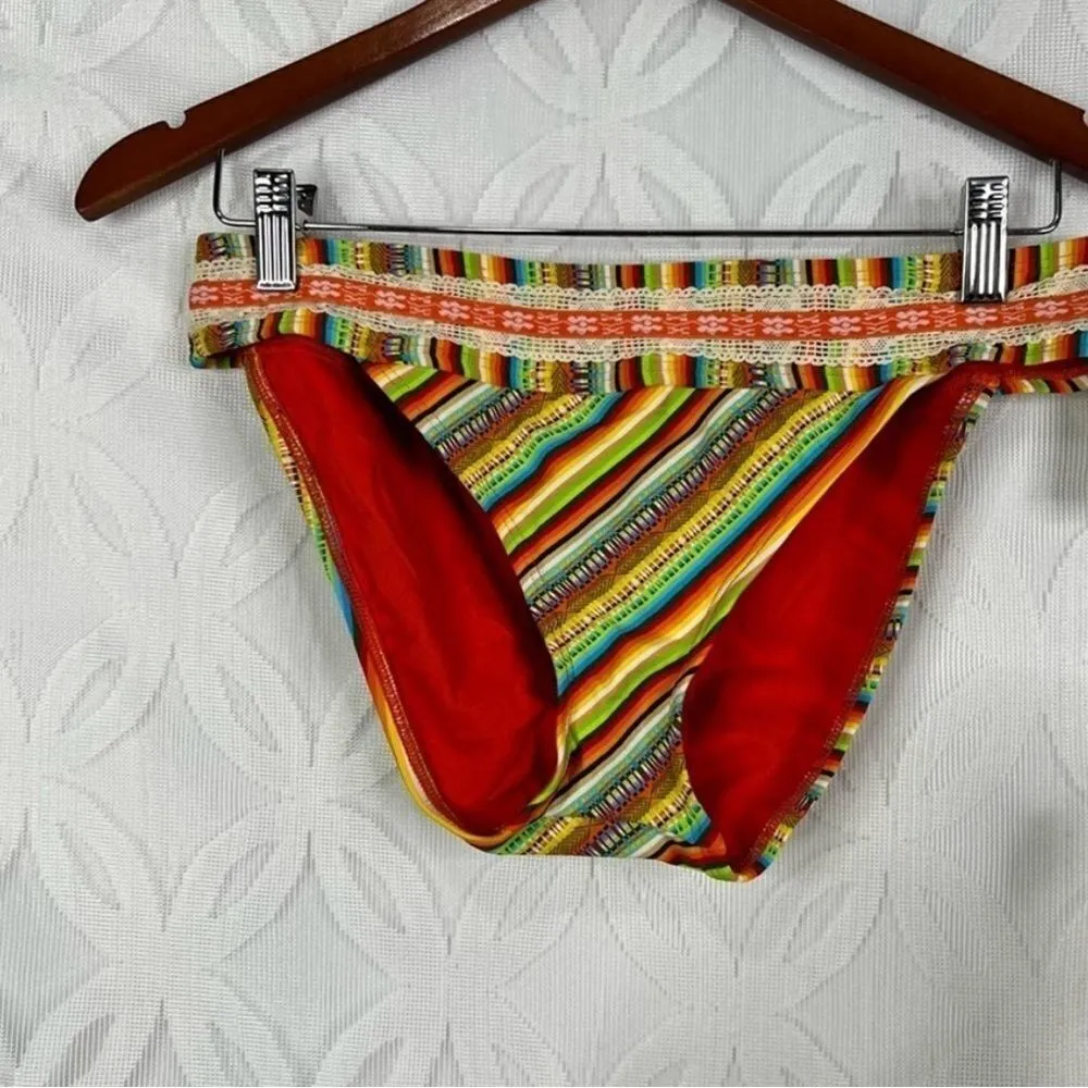 Lucky Brand Santiago Sunrise Strapless Tankini 2 Piece Set ($135) - M - Image 5