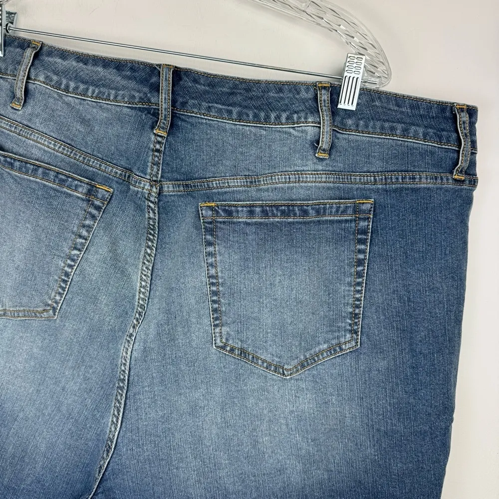 Torrid High Rise Jean Shorts Sz 28 Vintage Stretch Medium Wash Distressed - Image 10