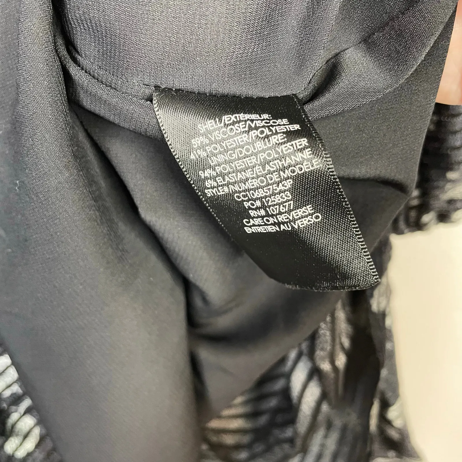 Alice + Olivia Rowen Tiered Long Sleeve Floral Mini Dress Black Cream womens XS - Image 11